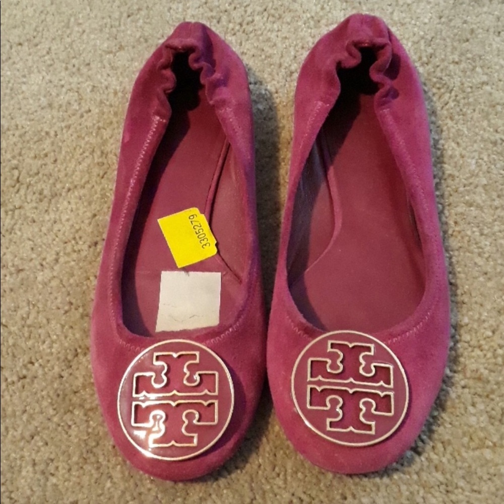 TORY Burch Suede Flats 8.5
